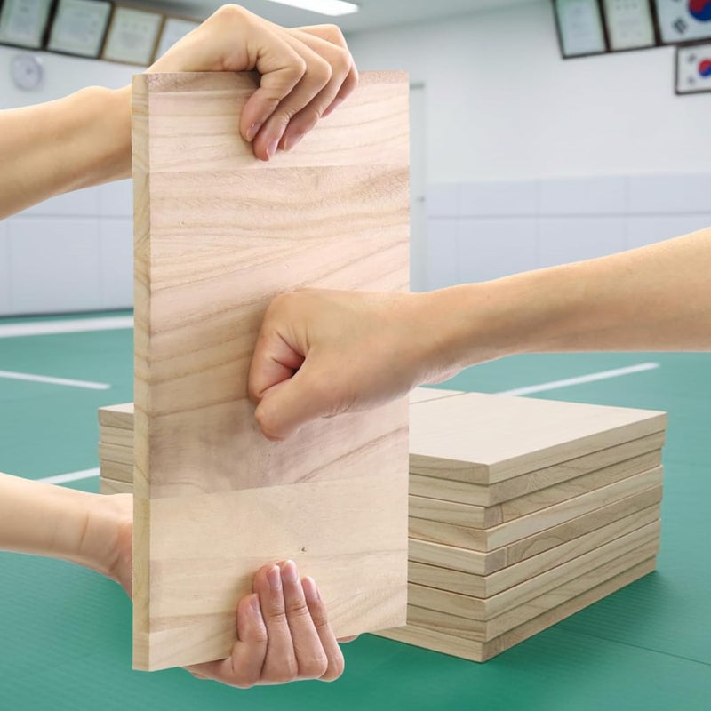 Japard 20Pcs Taekwondo Karate Breaking Board 10mm, Martial Arts Breakable Punching Boards Wooden Kick Training Accessory for Kids Adult for Practice Performing - Image 1